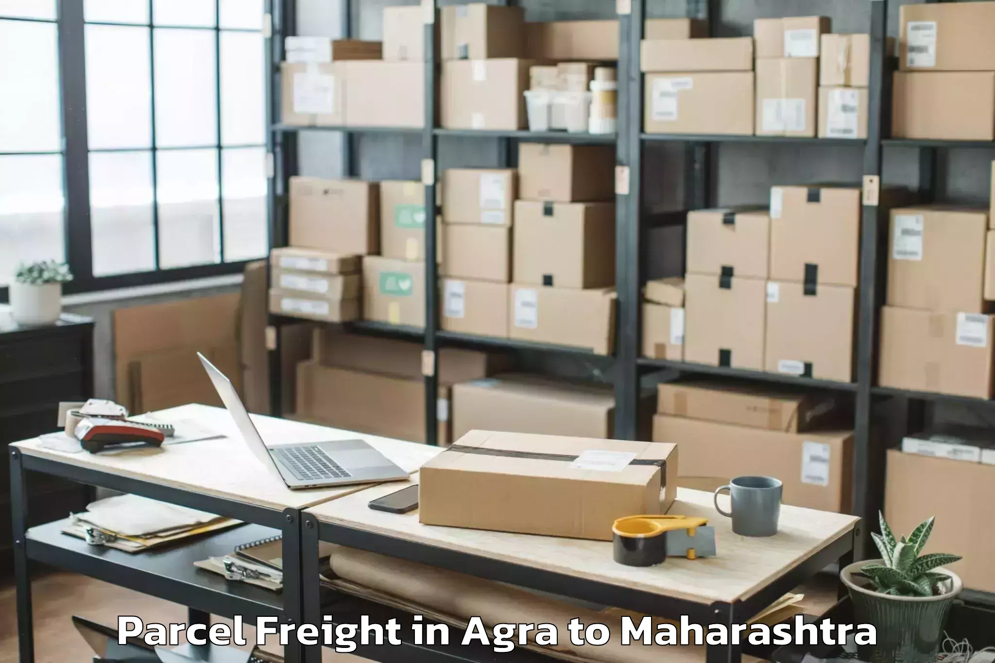 Book Agra to Chandrapur Parcel Freight